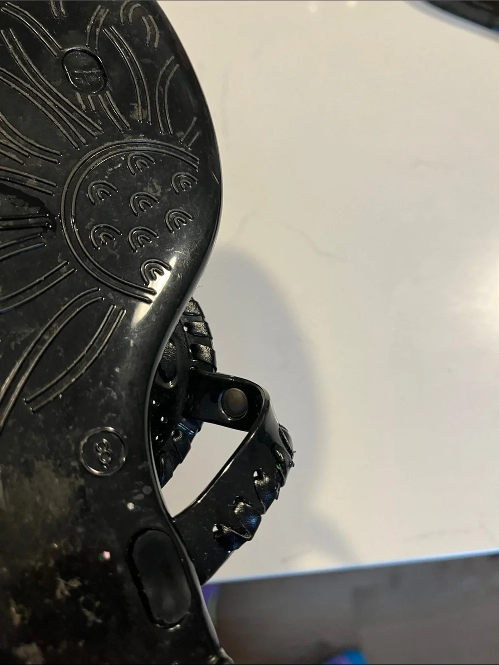 Jack Rogers Black Decorative Thong Sandals